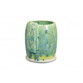 SW-108 Green Tea Over SW-148 Lime Shower Stoneware Combination SW-108 Green Tea Over SW-148 Lime Shower Stoneware Combination